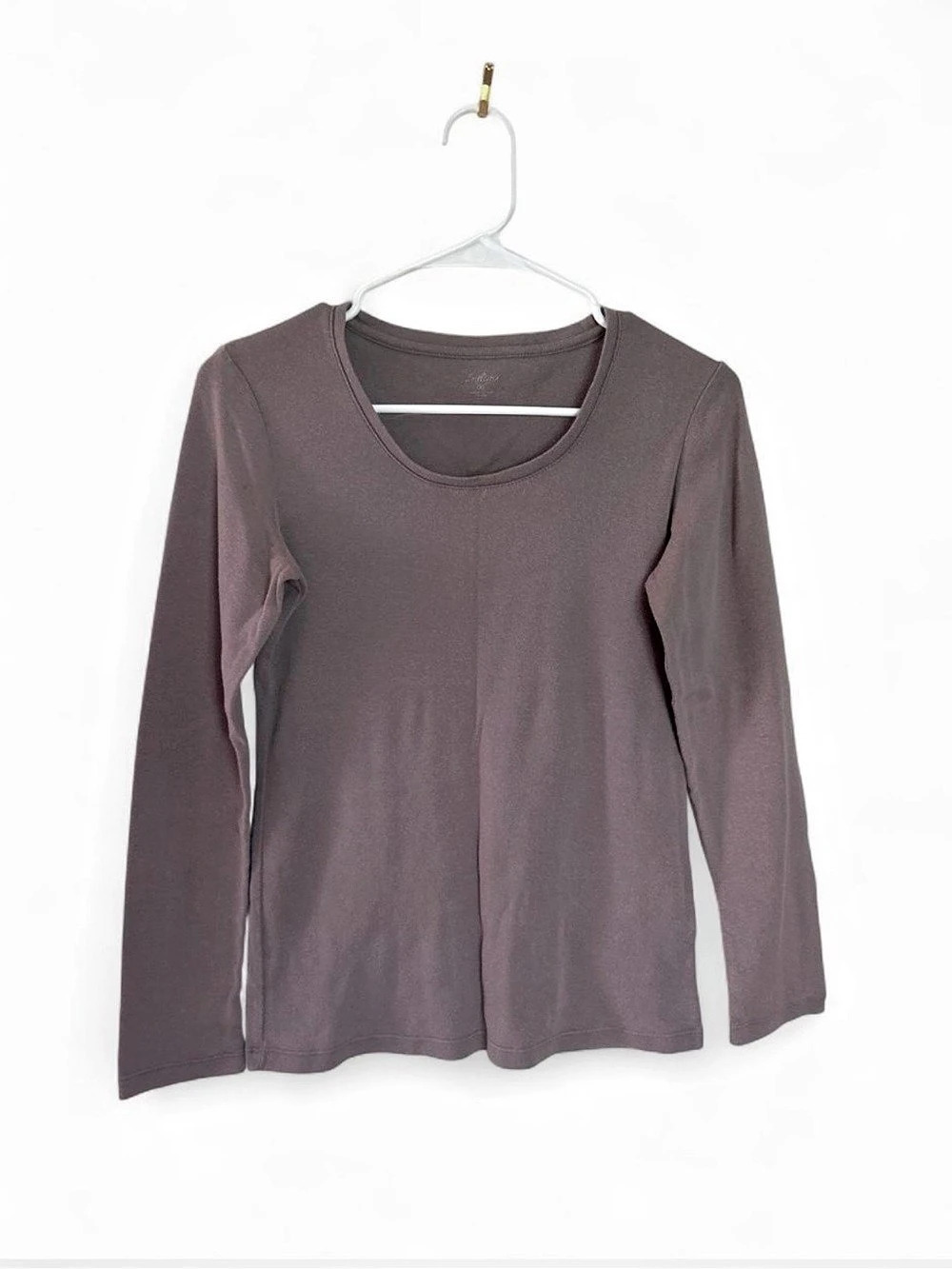 Indigo Long Sleeve Top in Brown Size Small